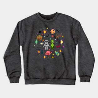 Earthling or Alien Graphic Crewneck Sweatshirt